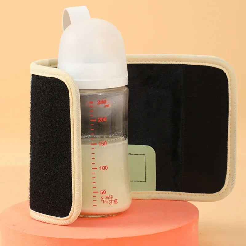 Portable USB Baby Bottle Heater Insulated Bag Safe Milk Warmer For Winter Travel 3