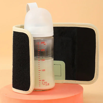 Portable USB Baby Bottle Heater Insulated Bag Safe Milk Warmer For Winter Travel 3