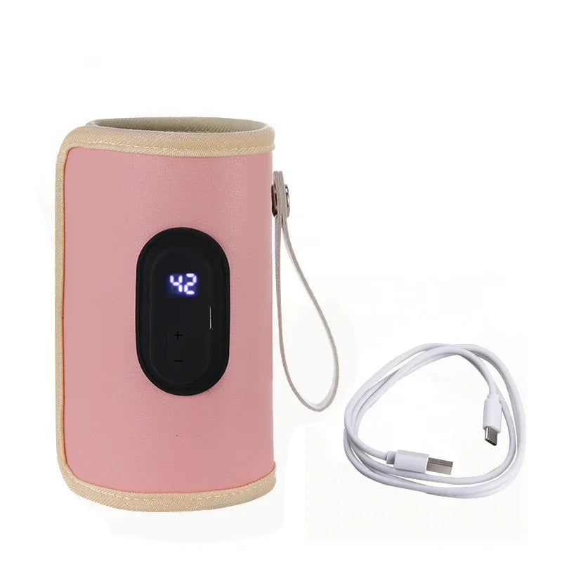 Portable USB Baby Bottle Heater Insulated Bag Safe Milk Warmer For Winter Travel 7