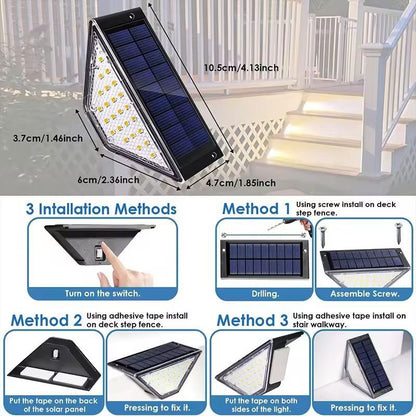 SolarGlow Fence  Deck Lighting Set  Outdoor Waterproof Solar Deck Lights 2