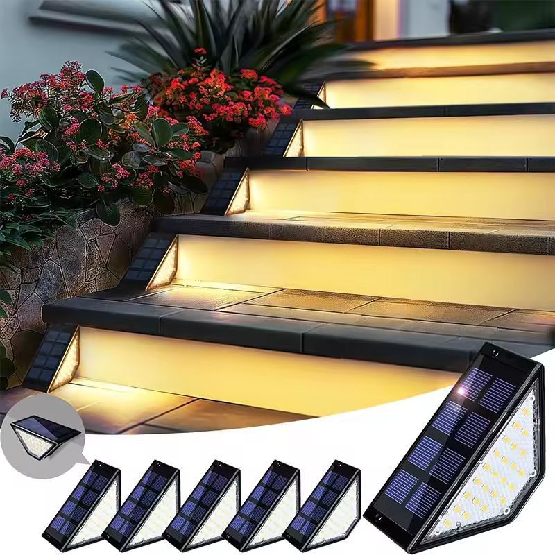 SolarGlow Fence & Deck Lighting Set - Outdoor Waterproof Solar Deck Lights