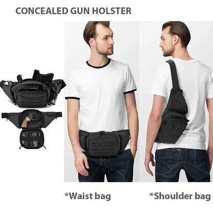 High Capacity Waist Bag Tactical Multi Function Waist Pack For Men Nylon Shoulder Fanny Packs Hikin 1