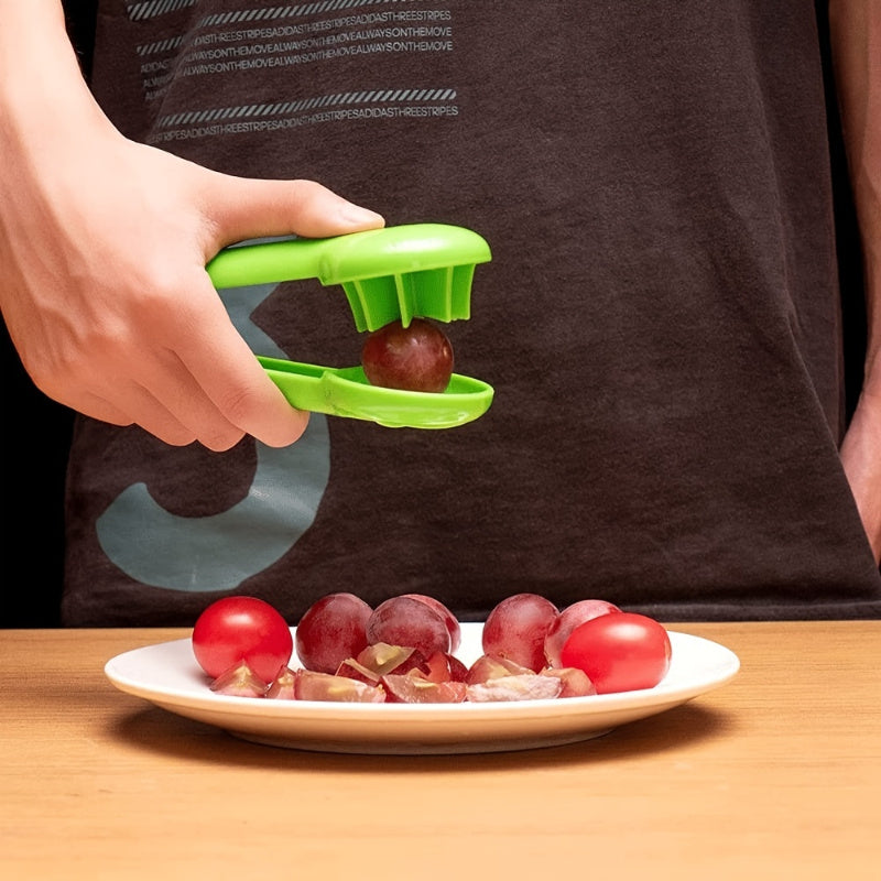 Safe Easy Manual Fruit Slicer Multifunctional Grape Cutter KidFriendly Kitchen Prep Tool 2