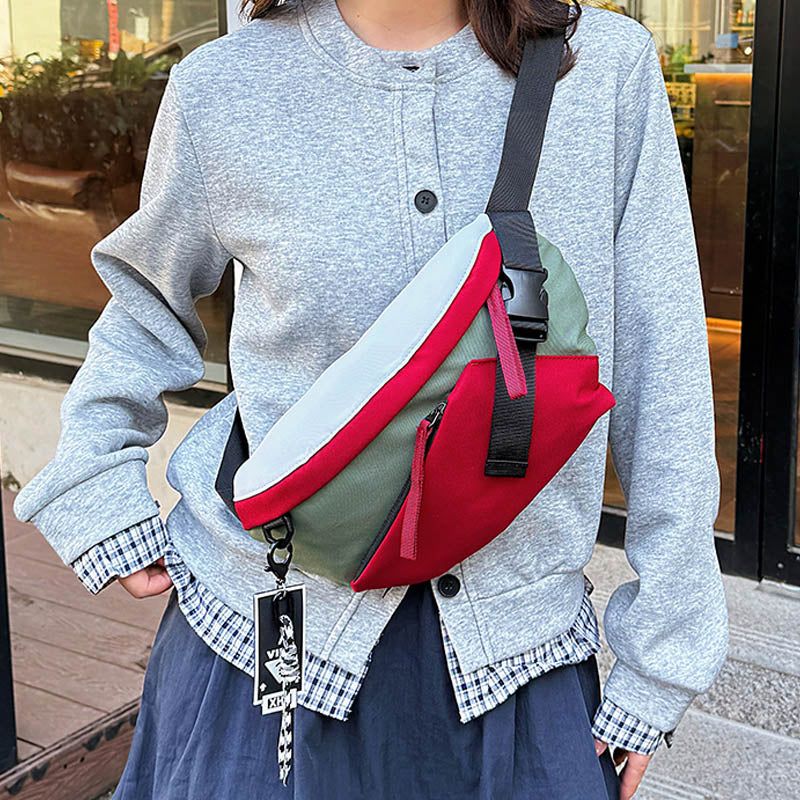 Casual Large Phone Belt Chest Bag, New Nylon Waist Bag Pack, Unisex Fanny Banana Bag Unisex Fanny Banana Bag
