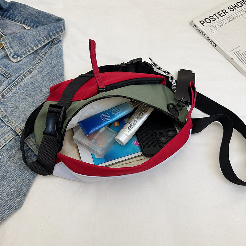 Casual Large Phone Belt Chest Bag, New Nylon Waist Bag Pack, Unisex Fanny Banana Bag Unisex Fanny Banana Bag