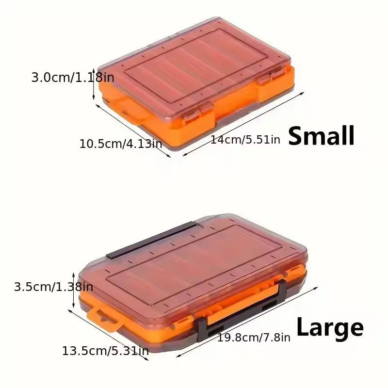 Ultimate DualDeck Fishing Tackle Storage Case  Large  Small Compartments Organizer 9