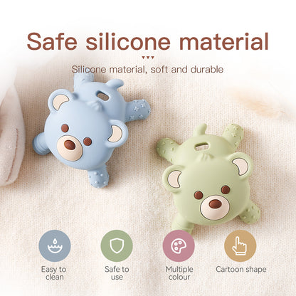 Baby Bear Silicone Teether Antieating Hand Tooth Care Silicone Baby Teeth Grinding Rod Baby Soothin 2