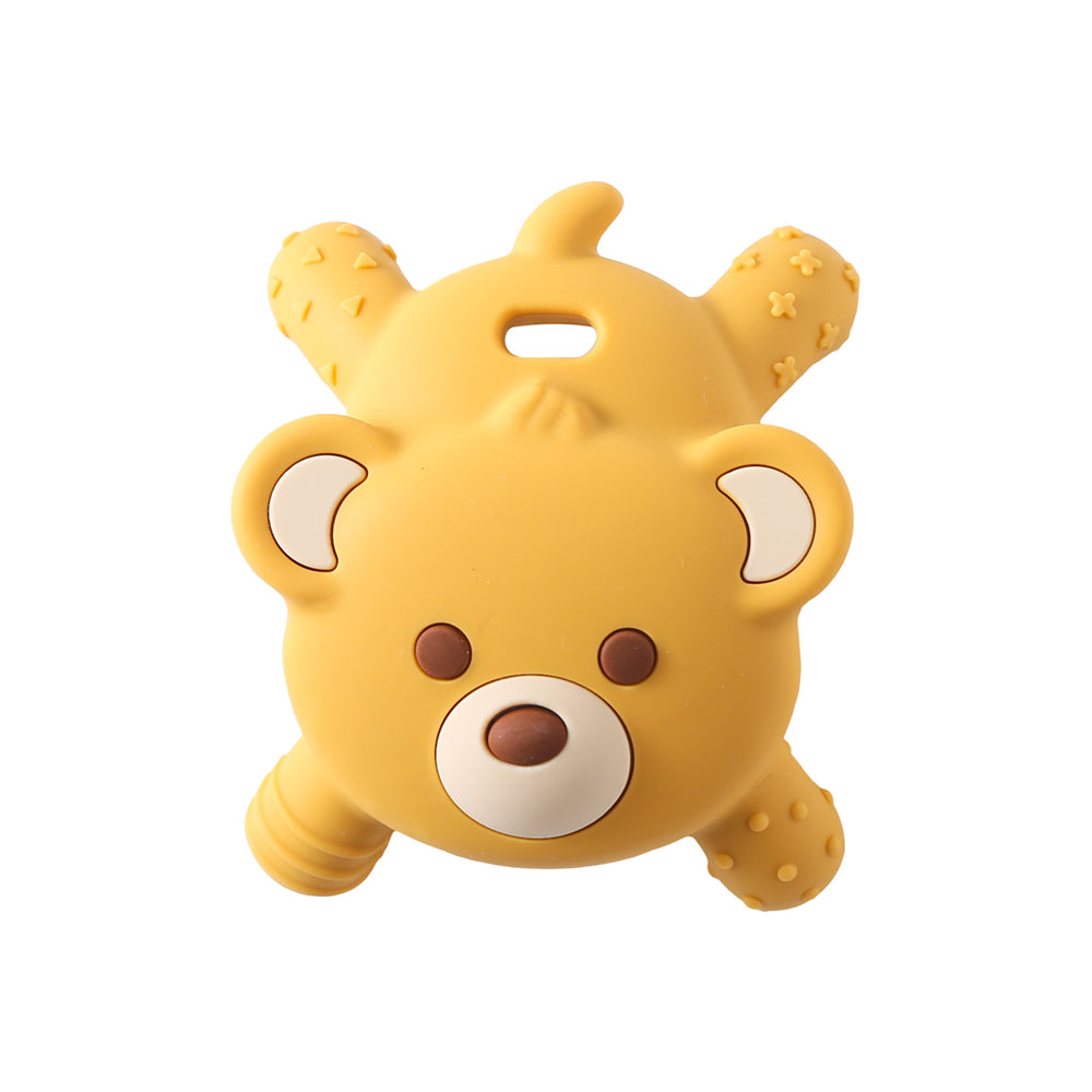 Baby Bear Silicone Teether Antieating Hand Tooth Care Silicone Baby Teeth Grinding Rod Baby Soothin 6