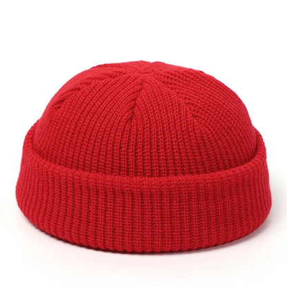 Wool Fashion Knitted Hat For Men  Women Simple Warm Skullies Beanie Cap Trendy Autumn Winter Solid  5