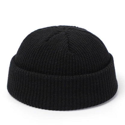 Wool Fashion Knitted Hat For Men  Women Simple Warm Skullies Beanie Cap Trendy Autumn Winter Solid  6