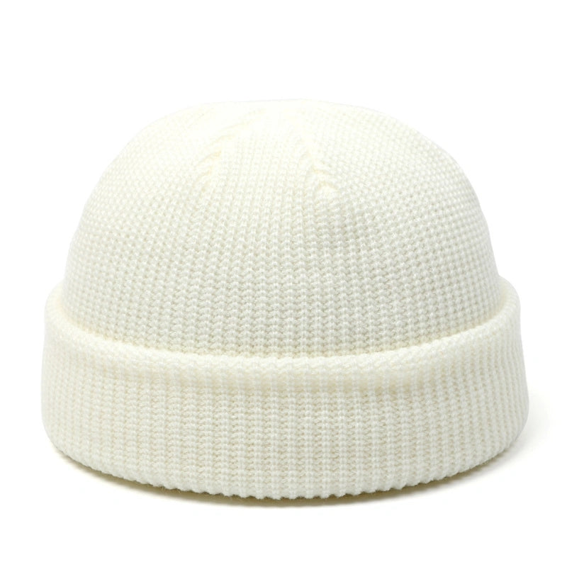 Wool Fashion Knitted Hat For Men  Women Simple Warm Skullies Beanie Cap Trendy Autumn Winter Solid  9