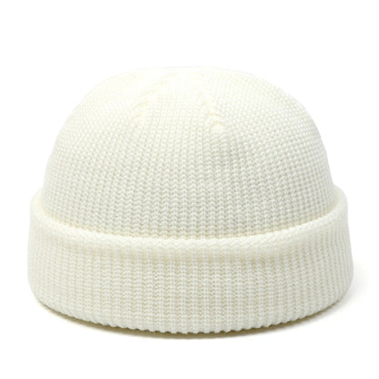 Wool Fashion Knitted Hat For Men  Women Simple Warm Skullies Beanie Cap Trendy Autumn Winter Solid  9