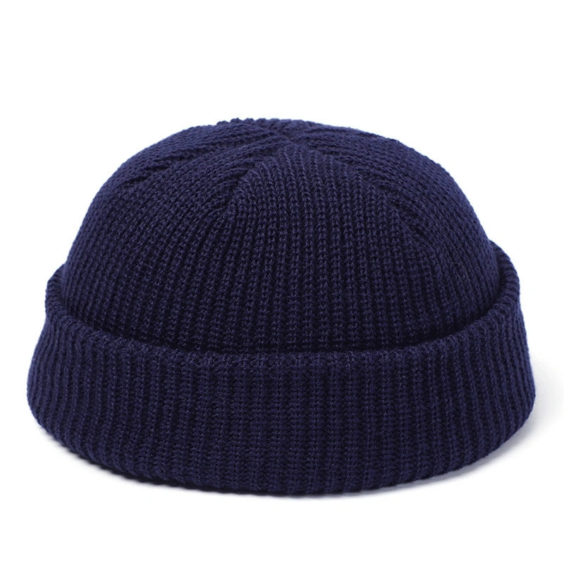 Wool Fashion Knitted Hat For Men  Women Simple Warm Skullies Beanie Cap Trendy Autumn Winter Solid  10