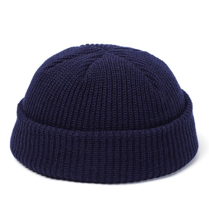 Wool Fashion Knitted Hat For Men  Women Simple Warm Skullies Beanie Cap Trendy Autumn Winter Solid  10