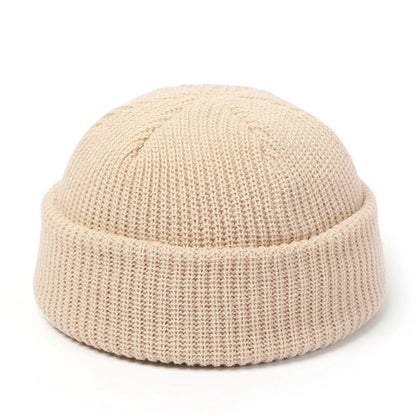Wool Fashion Knitted Hat For Men  Women Simple Warm Skullies Beanie Cap Trendy Autumn Winter Solid  11