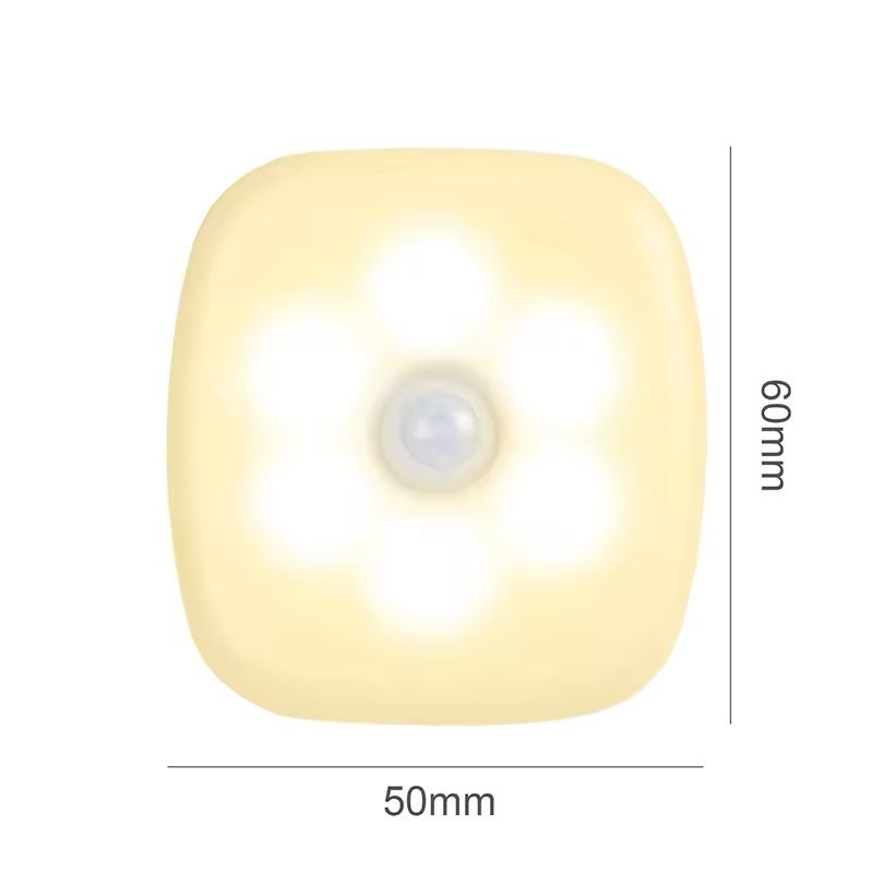 Wireless LED Motion Sensor Night Light EU Plug LED Night Lamp For Childrens Bedroom Bedside Table H 6