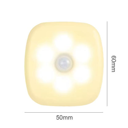 Wireless LED Motion Sensor Night Light EU Plug LED Night Lamp For Childrens Bedroom Bedside Table H 6