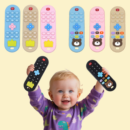 Baby Silicone Teething Remote Control, Anti-Eating Period Soothing Toy
