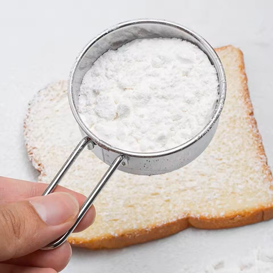 Small Handheld Fine Mesh Flour Sieve  Perfect For Baking Powdered Sugar  Chocolate Dusting 7