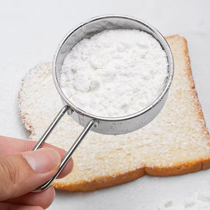 Small Handheld Fine Mesh Flour Sieve  Perfect For Baking Powdered Sugar  Chocolate Dusting 7