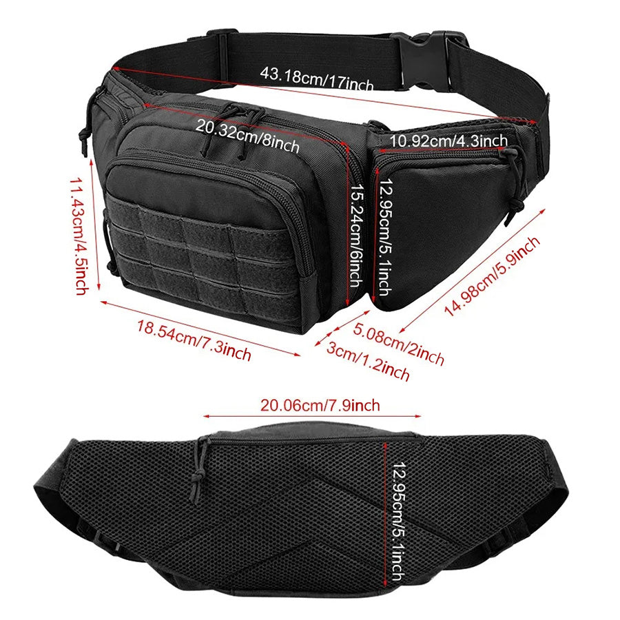 Invisible Waist Attachment Bag for Men, Multi-Functional Outdoor Sports Storage Tool Kit