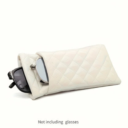Portable PU Leather Sunglasses Case Soft Eyeglasses Pouch EasytoUse Squeeze Case For Protection 2