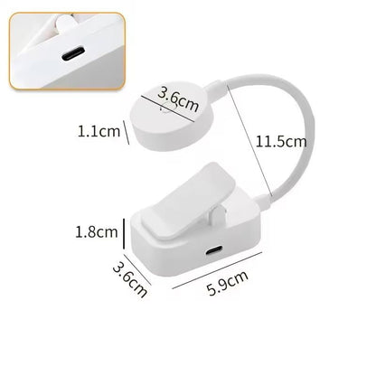 Portable LED Book Lamp Clip On Reading Light With 3 Color Modes Eye Protection For BedroomStudyBeds 1