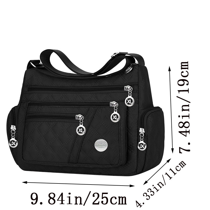 Stylish Square Crossbody Bag, Oxford Fabric Shoulder Bag, New Trendy Large Bag