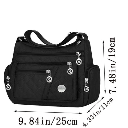 Stylish Square Crossbody Bag, Oxford Fabric Shoulder Bag, New Trendy Large Bag