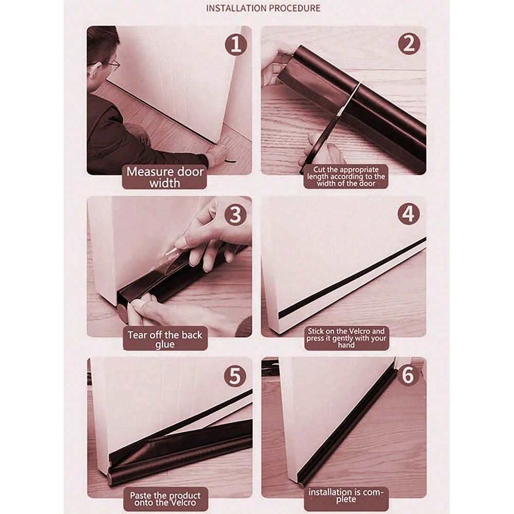 Noise Sound Blocker, Door Bottom Sealing, Door Draft Stopper