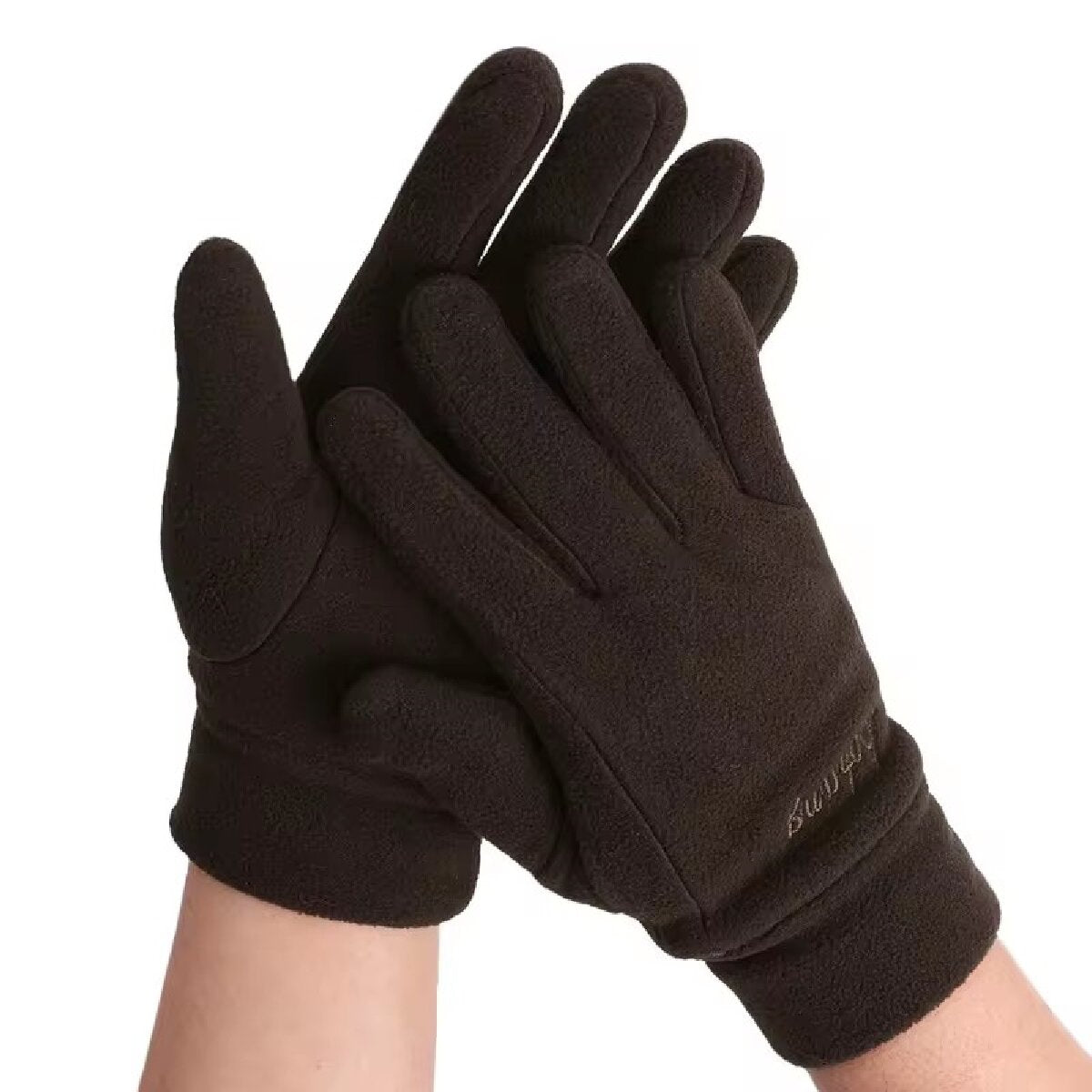 Winter Gloves For Men Thicken Thermal Fleece Full Finger Windproof Cold Resistance Skiing Cycling M 3