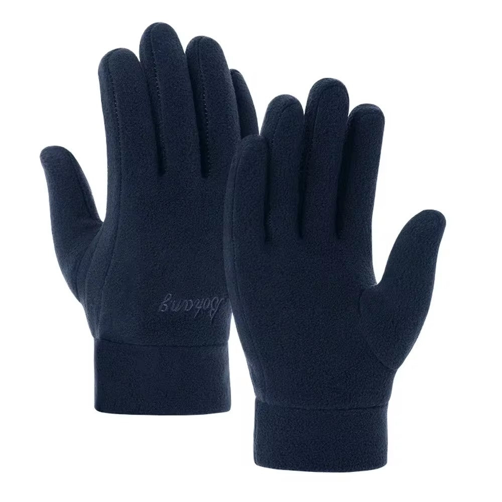Winter Gloves For Men Thicken Thermal Fleece Full Finger Windproof Cold Resistance Skiing Cycling M 7