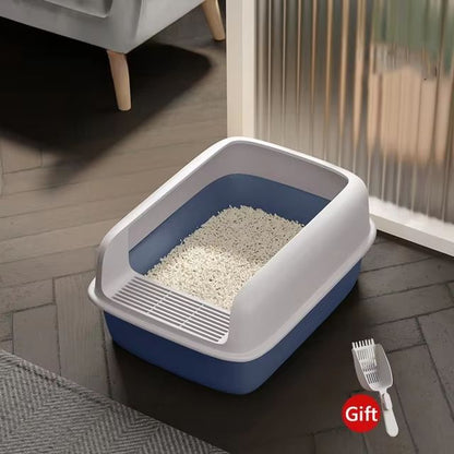 Small Cat Litter Tray Bedpan Anti Splash Kitten Toilet Box 10