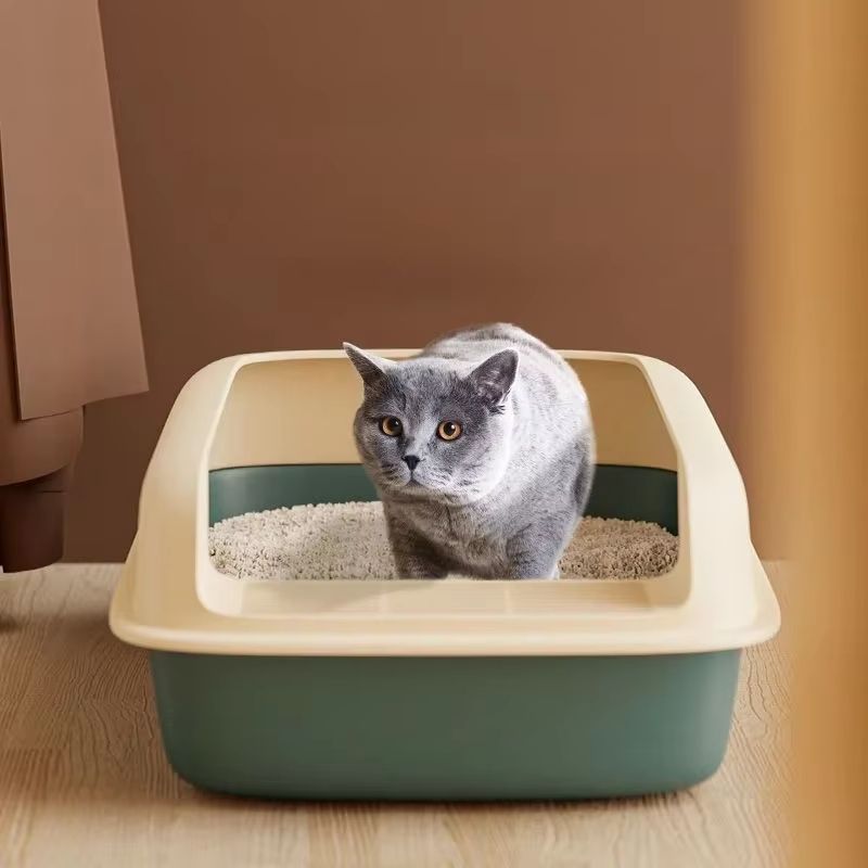 Small Cat Litter Tray Bedpan Anti Splash Kitten Toilet Box 1