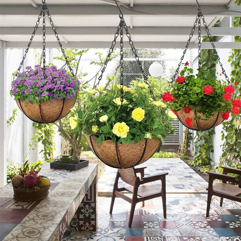 Flower Plant Pot Replacement, Hanging Baskets Chains with Hooks, Hanger for Bird Feeders, Lanterns, Ornaments