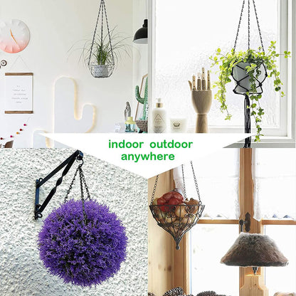 Flower Plant Pot Replacement, Hanging Baskets Chains with Hooks, Hanger for Bird Feeders, Lanterns, Ornaments