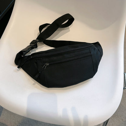 Large Fanny Pack for Running and Travel, Casual Waist Bag for Sports, Phone Wallet and Organizer