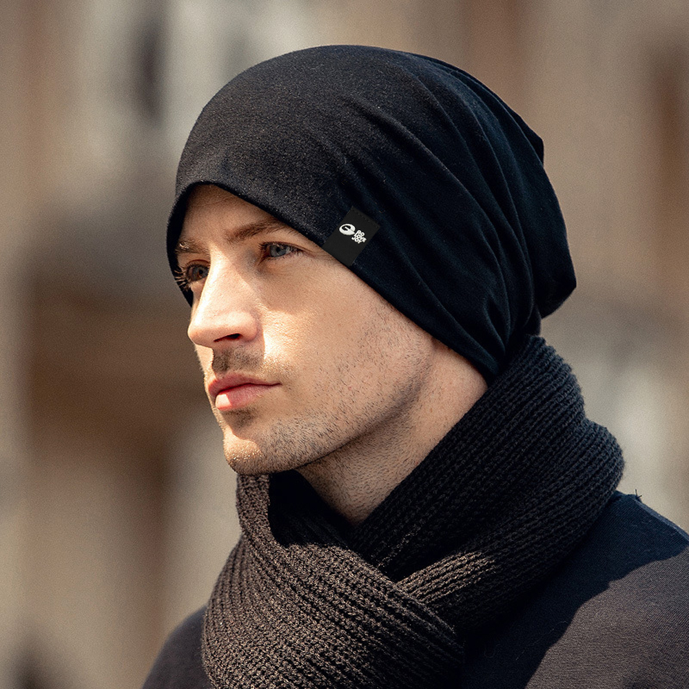 Unisex Beanie Hat Mens, Lightweight Hip Hop, Breathable Windproof Design, Fashion-Forward Street Hat in Plain Colors