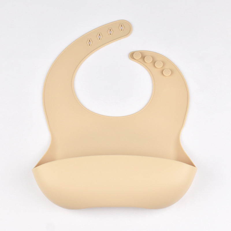Adjustable Baby Silicone Tray Bib Waterproof Soft Feeding Bib For Newborns 8