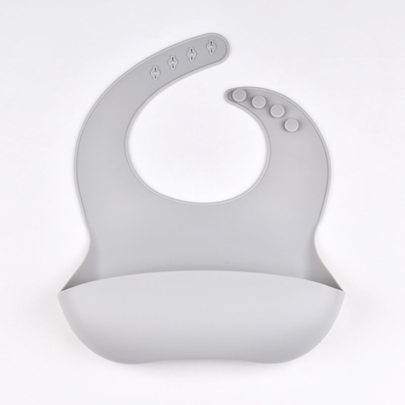 Adjustable Baby Silicone Tray Bib Waterproof Soft Feeding Bib For Newborns 10