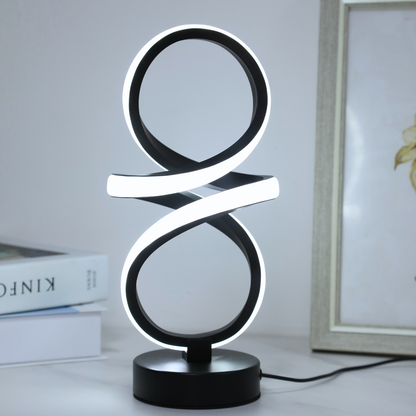 Adjustable Spiral LED Table Lamp, USB Powered, Ideal for Bedrooms, Offices, Study Rooms, Creative Lighting Solution