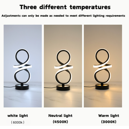 Adjustable Spiral LED Table Lamp USB Powered Ideal For Bedrooms Offices Study Rooms Creative Lighti 4