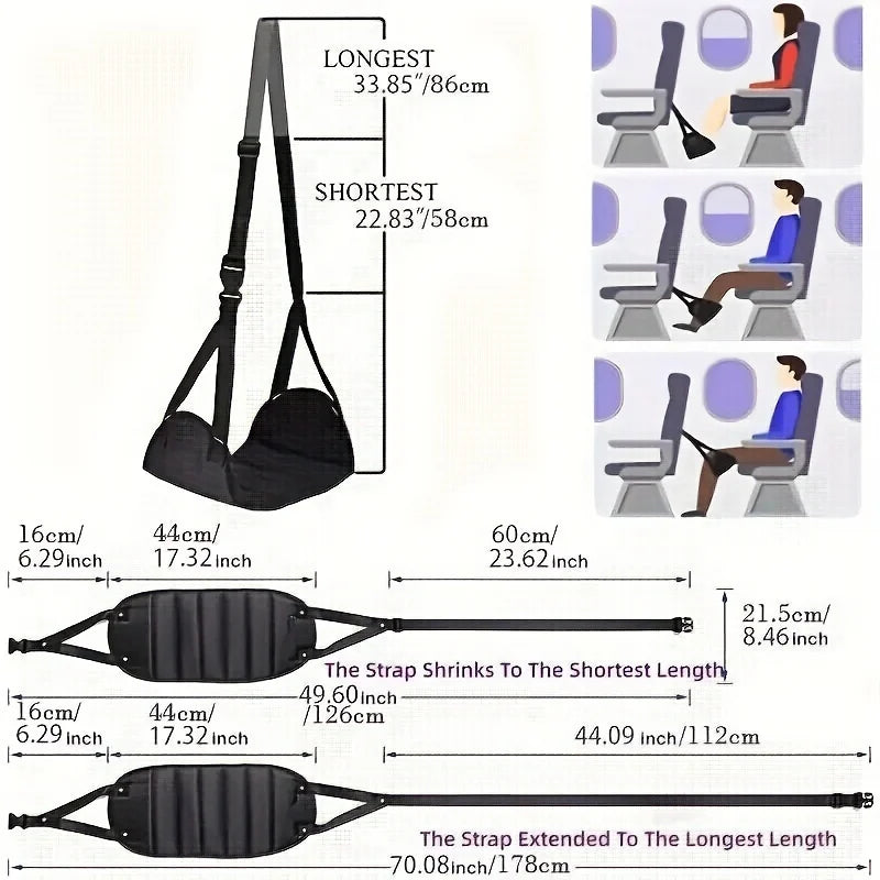New Travel Hammock With Airplane Footrest Stepping Travel Artifact HighSpeed Rail Hammock Office Fo 5