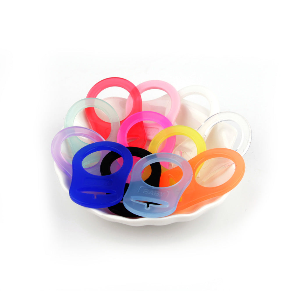 Silicone Pacifier Adapter, DIY Chain Clip Holder, BPA Free Soother Ribbon