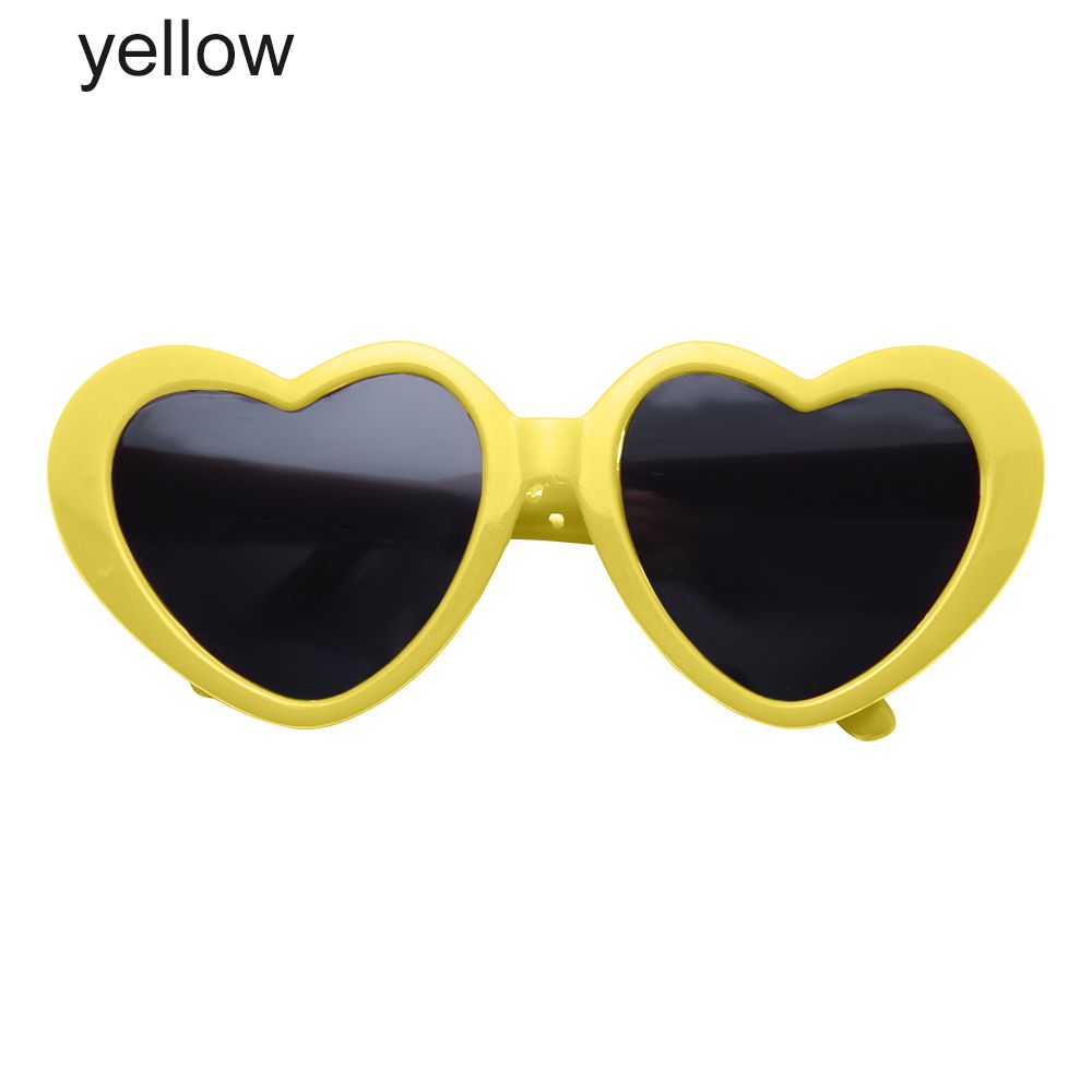 Candy Color Frame Doll Glasses, Cute Heart Sunglasses, Dress Up Eyewear for Dolls