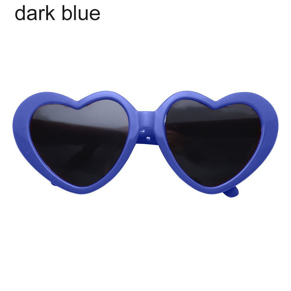 Candy Color Frame Doll Glasses, Cute Heart Sunglasses, Dress Up Eyewear for Dolls