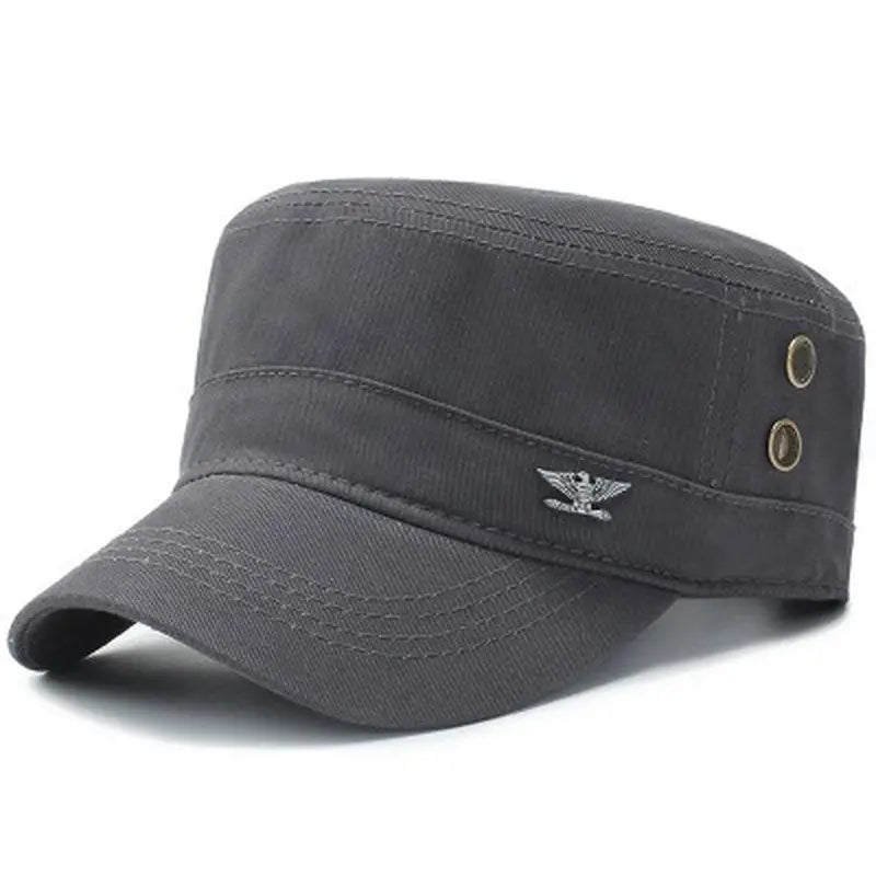 Military Caps, Men's Baseball Cap, Tactical Hat, Flat Top Cotton Army Cap, Spring Autumn Sports Leisure Hat