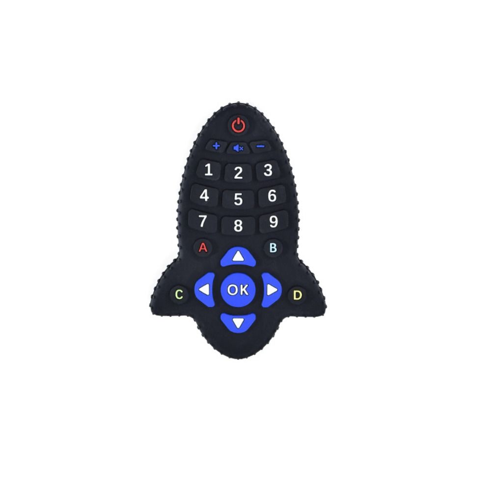Sensory Educational Baby Silicone Teether Remote Control Shape Kids Gum Relief 5