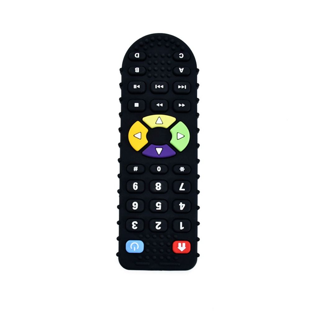 Sensory Educational Baby Silicone Teether Remote Control Shape Kids Gum Relief 9