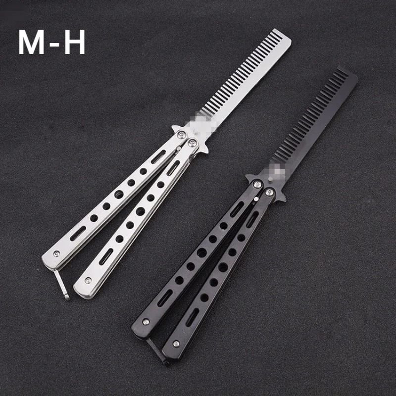 Foldable Butterfly Training Comb for Hair and Beard Styling